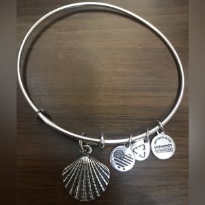 Alex and Ani “Seashell”  silver bracelet